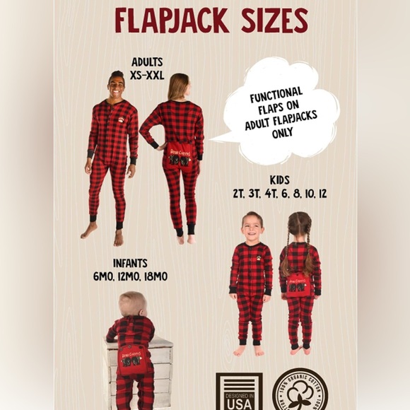 Lazy one - bear cheeks pajamas. EUC - Picture 3 of 7